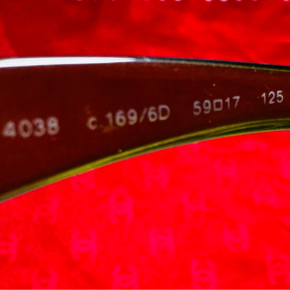 Authentic Chanel #4038 Olive Gradient Rimless Sun… - image 6